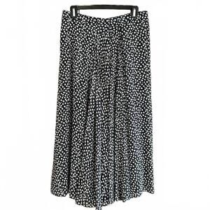 Vintage Jaeger Skirt Sz 14 Navy Blue & White Floral Maxi Cottagecore